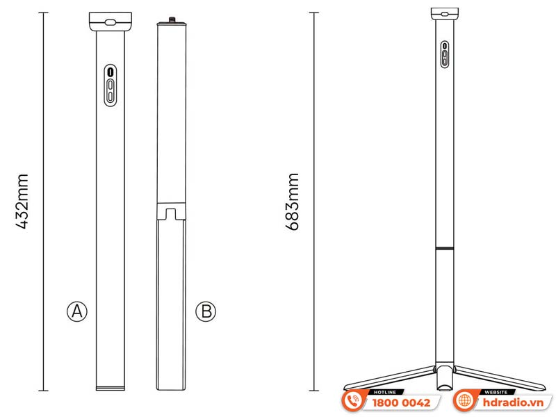 Chân đế XGIMI PowerBase cho dòng MoGo 4