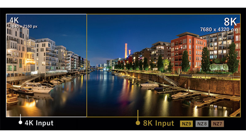 máy chiếu JVC DLA-NZ8 với độ phân giải 8k