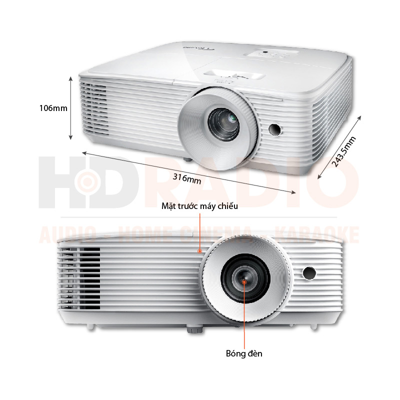 Chú thích Máy chiếu Optoma HD30HDR