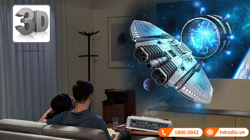 may chieu optoma w320usti hien thi 3d day du