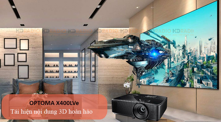chế độ 3D máy chiếu optoma X400LVe