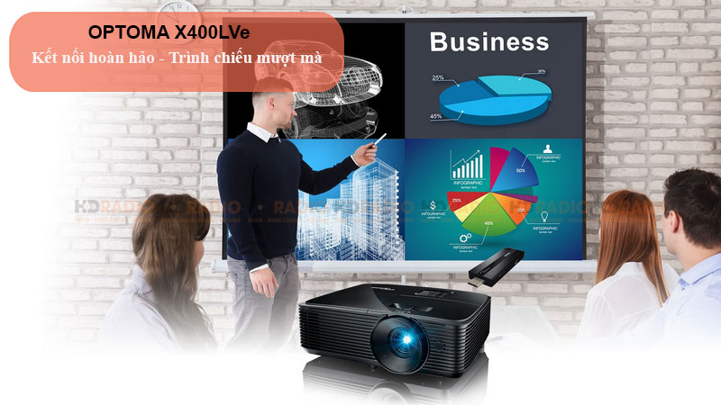 ket noi may chieu optoma x400lve