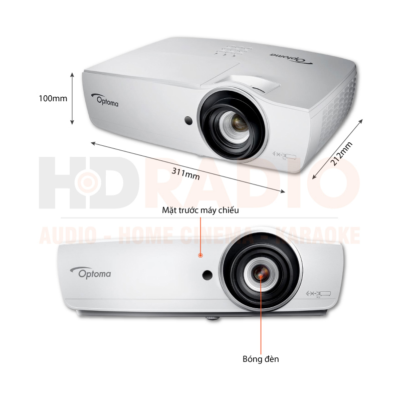 Chú thích Máy chiếu Optoma EH465