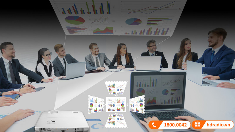 chinh sua keystone 2d may chieu optoma eh512