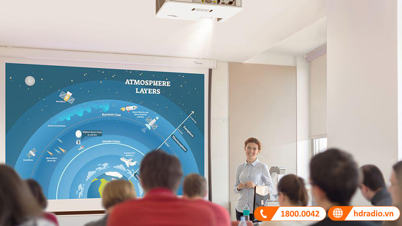 ung dung may chieu optoma zw350