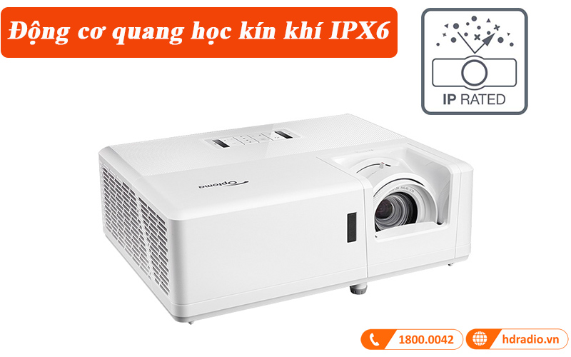 dong co quang hoc kin khi ipx6 may chieu optoma zw350