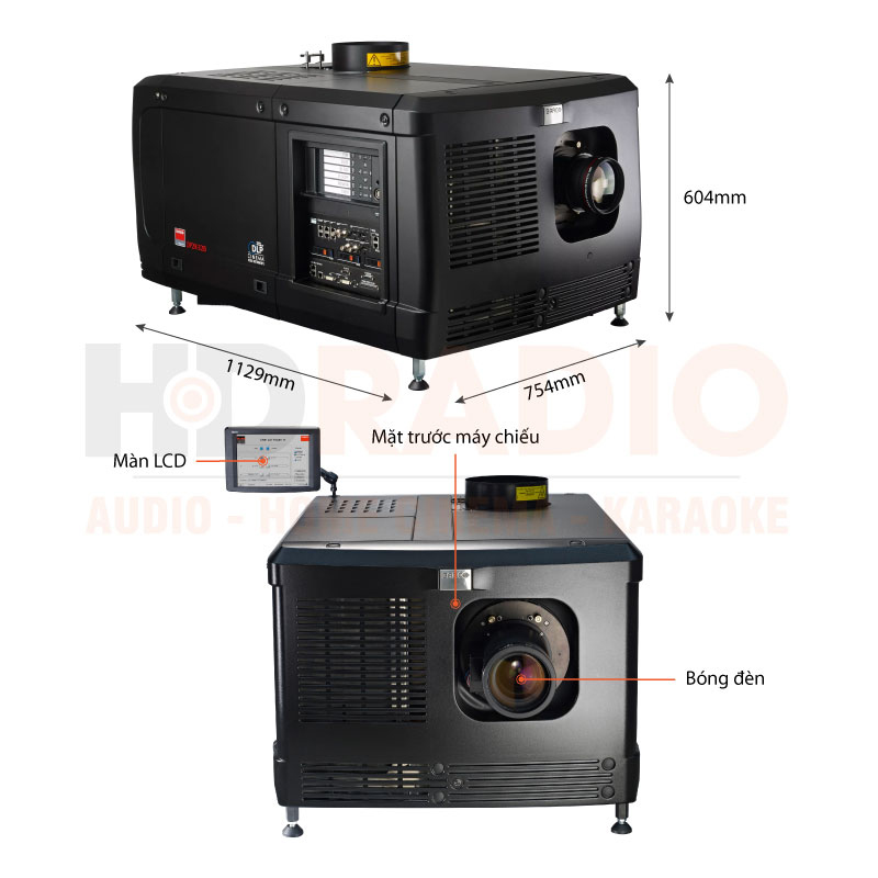 Chú thích Máy chiếu Barco DP2K-32B Chú thích Máy chiếu Barco DP2K-32B
