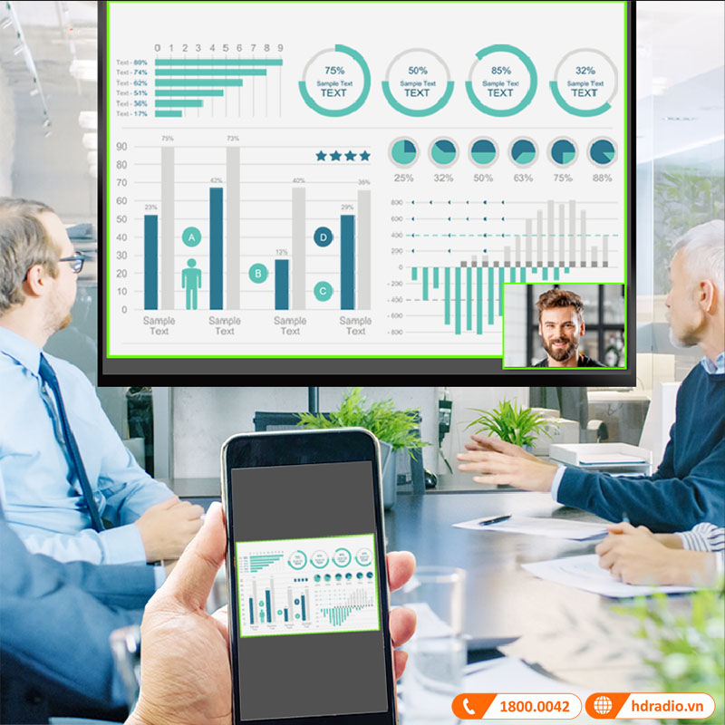 Hội thảo video + Trình chiếu không dây
