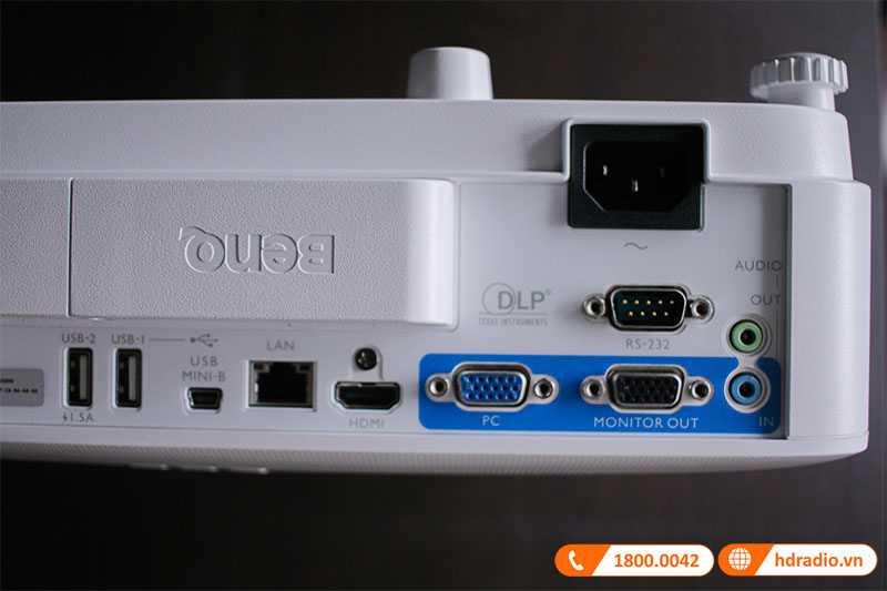 hệ thống cổng kết nối ở mặt sau