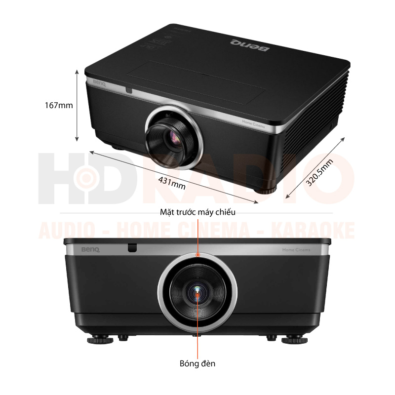 Chú thích Máy chiếu BenQ W8000