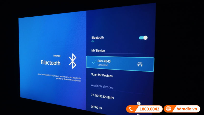 kết nối bluetooth