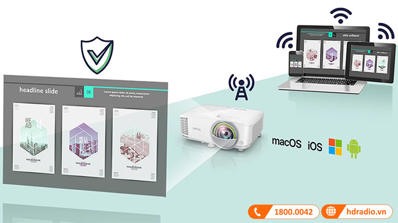 Trình chiếu không dây tiện lợi