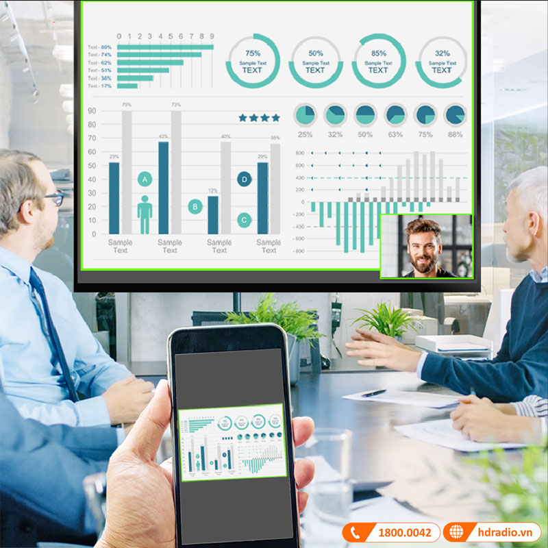 Hội thảo video + Trình chiếu không dây