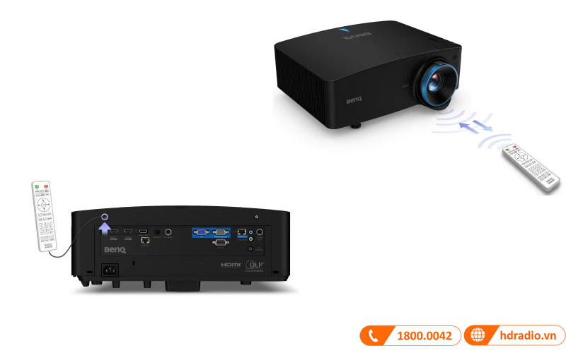 Máy chiếu BenQ LU935ST điều khiển 