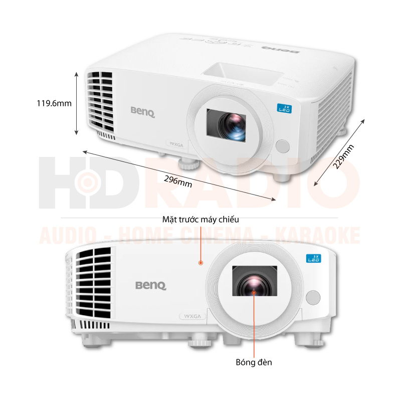 Chú thích Máy chiếu BenQ LW500 Chú thích Máy chiếu BenQ LW500
