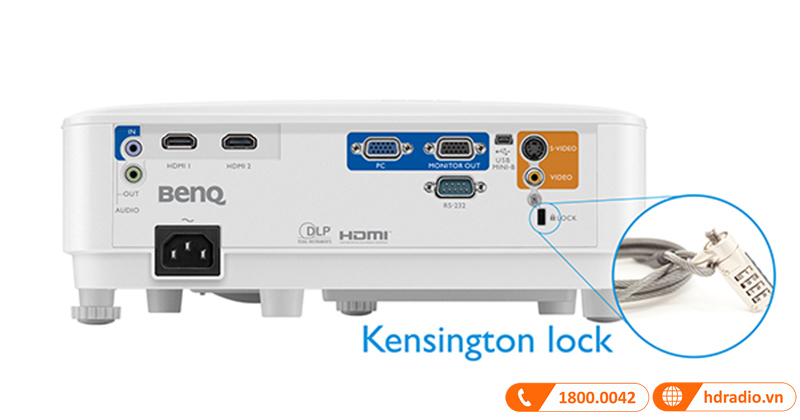 May chieu BenQ MS550