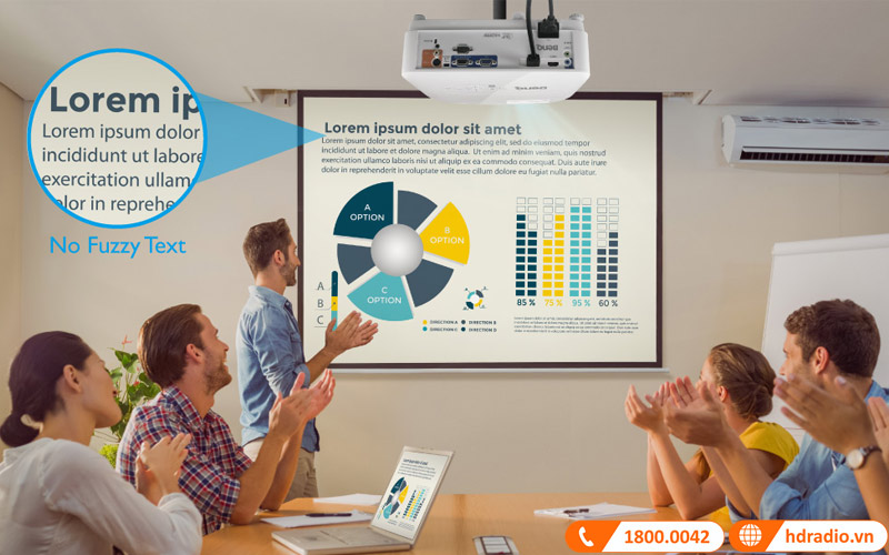 ung dung may chieu benq ms560