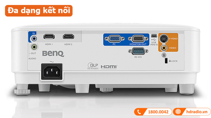 Máy chiếu BenQ MX560 đa dạng kết nối 