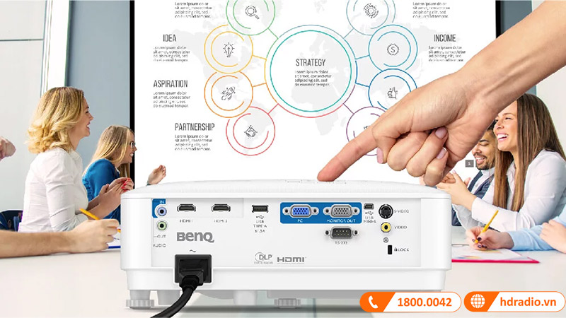 Máy chiếu BenQ MX560 phục vụ văn phòng, phòng học