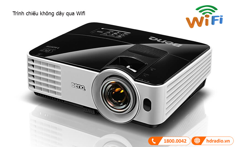 may chieu benq mx631st trinh chieu qua wifi