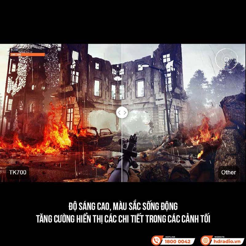 Máy Chiếu 4K BenQ TK700, 3200 ANSI Lumens, 4K HDR, Chuyên Game-5