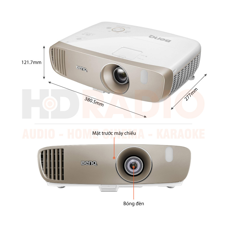 Chú thích Máy chiếu BenQ W2000