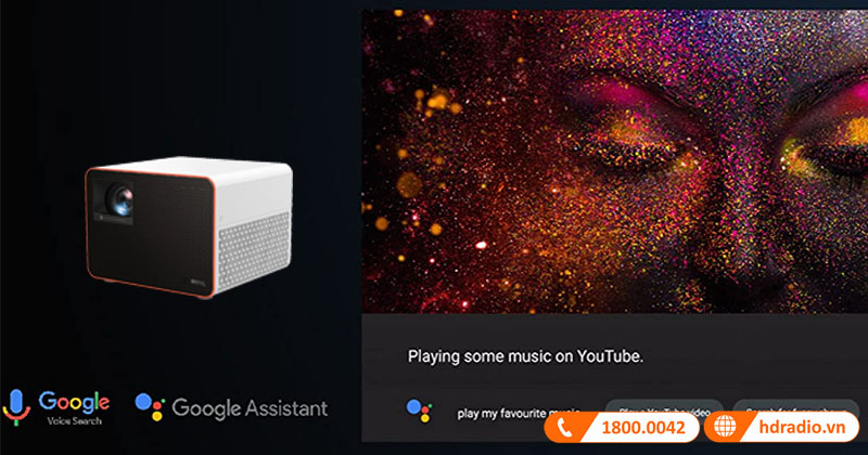 BenQ X3000i hoàn toàn tương thích với AirPlay và Google Cast