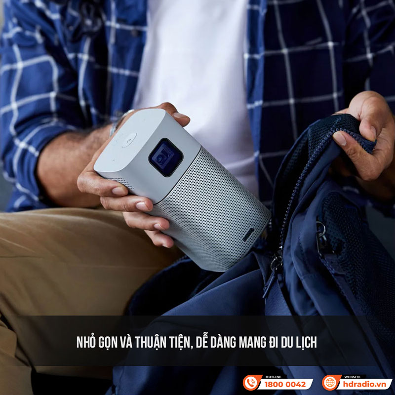 Máy chiếu mini BenQ GV1, Pin 3 giờ, 200 ANSI Lumens, 480p-17