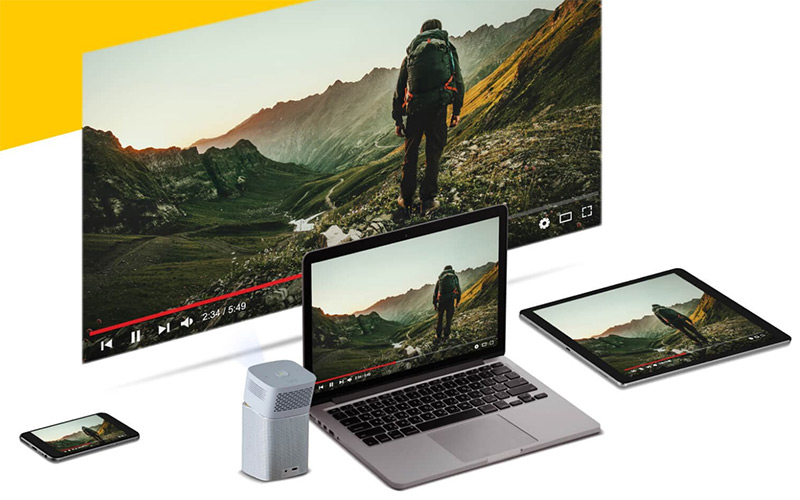 ket noi wifi may chieu benq gv1