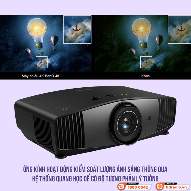 Máy chiếu BenQ W5700, 4K UHD, 2200 ANSI Lumens-9