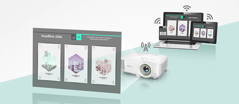 thiet bi bao ve may chieu benQ EH600