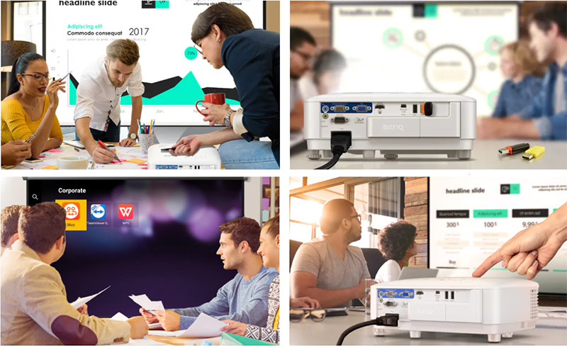 ứng dụng máy chiếu văn phòng benQ EH600 chính hãng