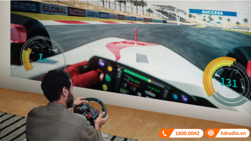 nang tam tro choi voi may chieu benq th585p