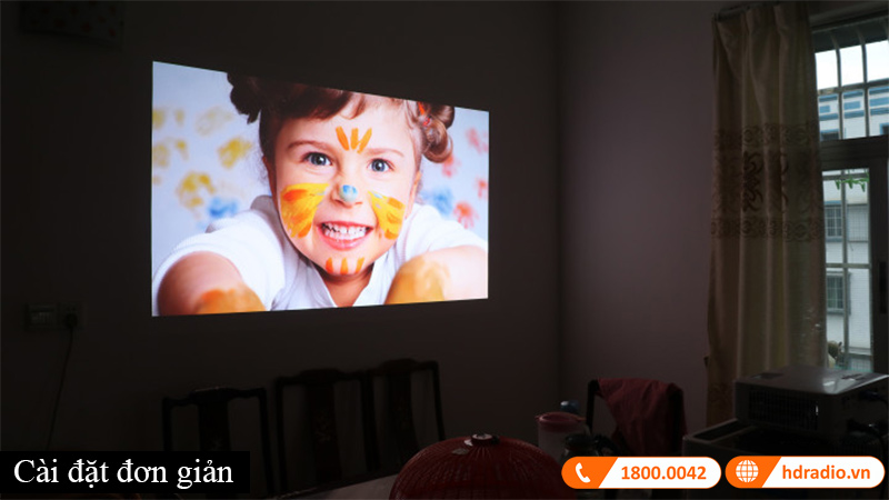 May chieu BenQ TH685