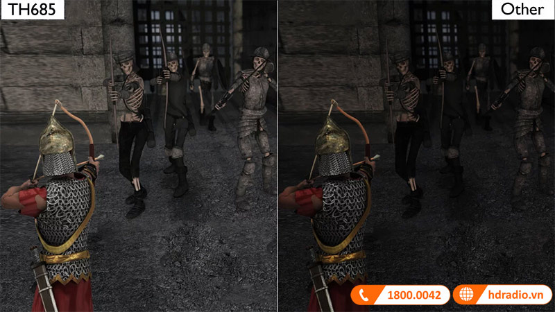 May chieu BenQ TH685