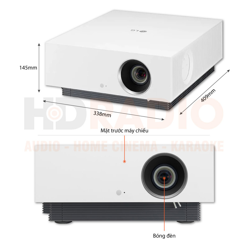 Chú thích Máy chiếu LG HU810PW 4K UHD