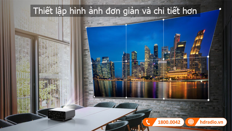 thiet lap hinh anh may chieu LG BU50NST
