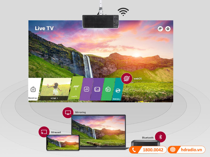 Ket noi may chieu LG BU50NST