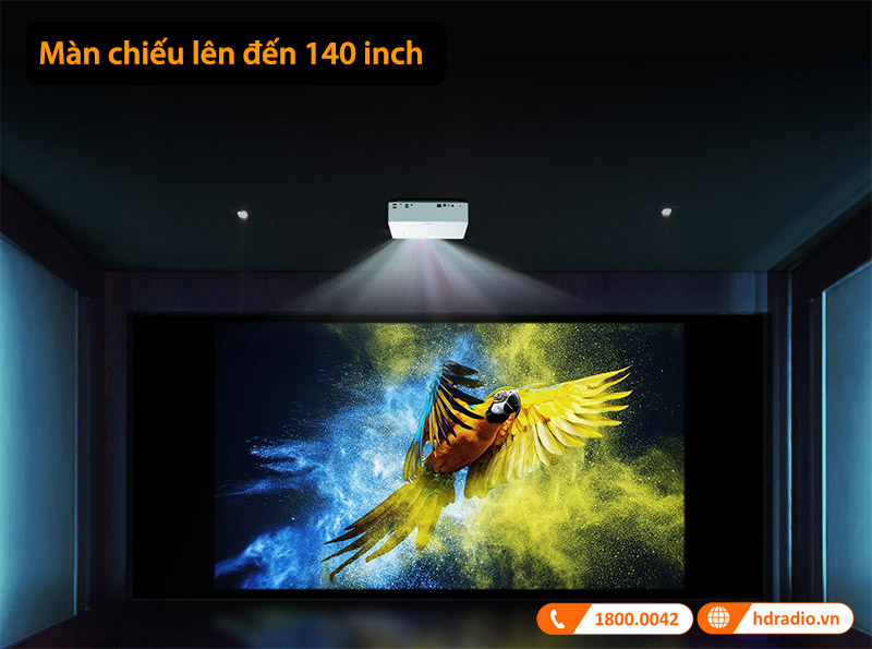 màn hình máy chiếu 4k LG HU70LG lên đến 140inch