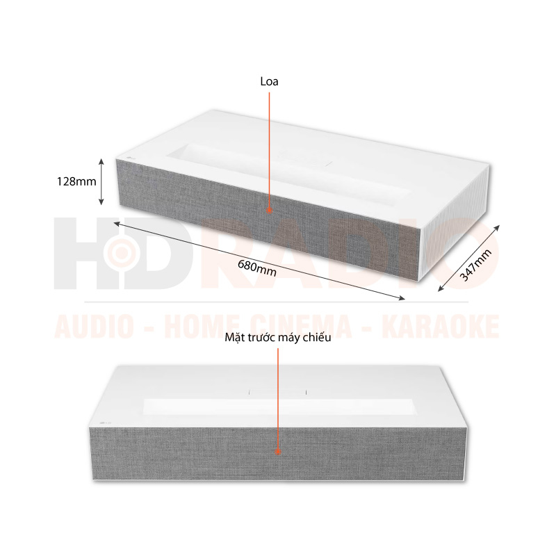 Chú thích Máy chiếu 4K LG HU70LG