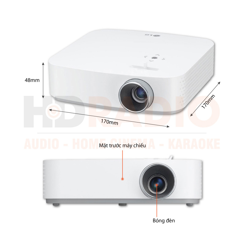 Chú thích Máy chiếu LG PF50KG