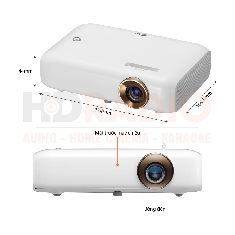 Chú thích Máy chiếu LG PG510PG