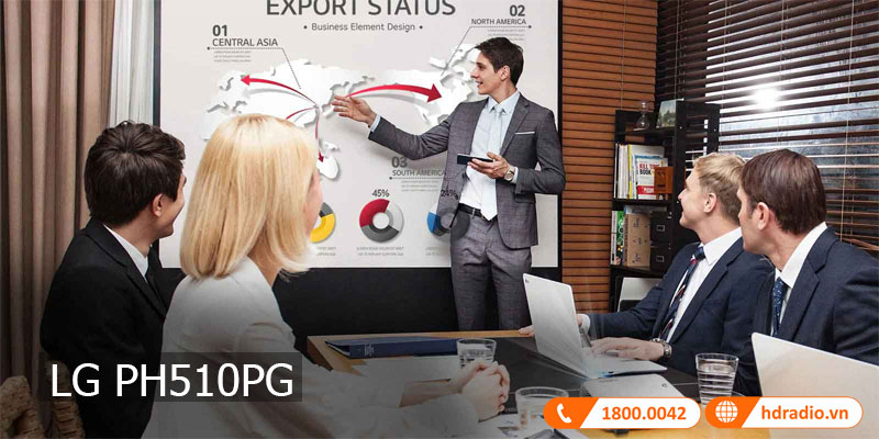 ung dung may chieu LG PH510PG