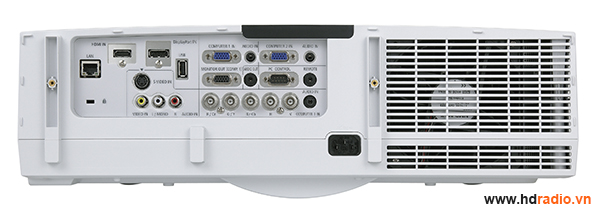Máy chiếu NEC PA 600X - mặt sau
