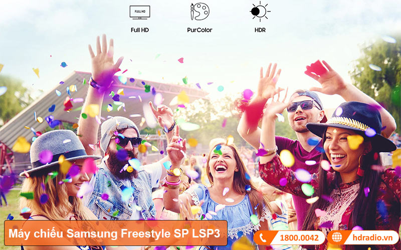 Hình ảnh trên Máy chiếu Samsung The Freestyle SP-LSP3