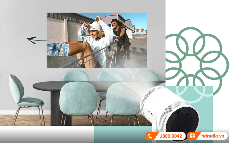 mua Máy chiếu Samsung the Freestyle chính hãng giá rẻ nhất đến HDRadio