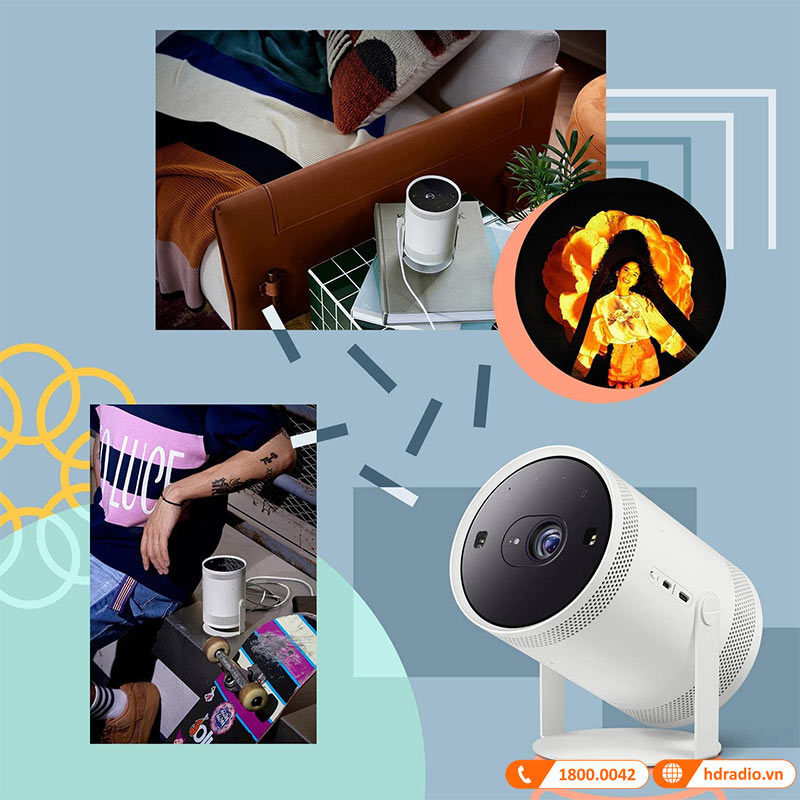 Máy chiếu Samsung Freestyle SP-LSP3 linh hoạt