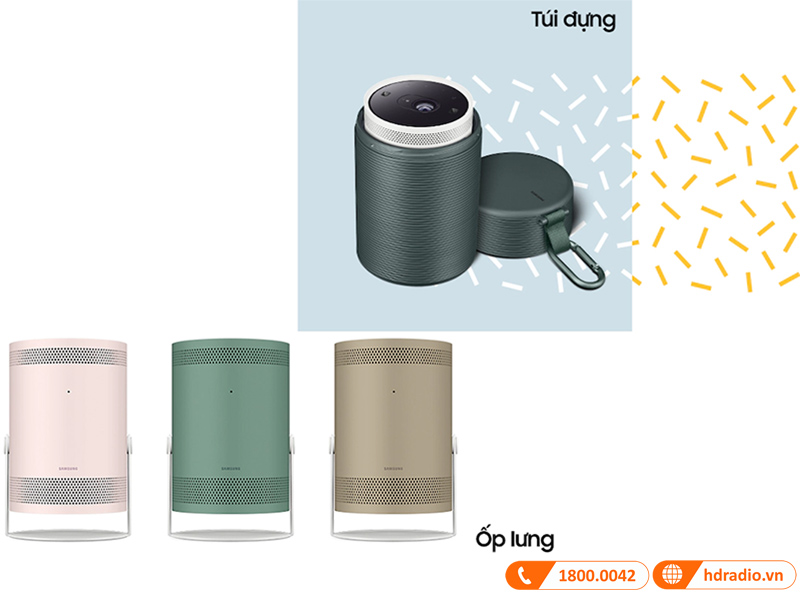 túi đựng và ốp lưng của máy chiếu Samsung The Freestyle SP-LSP3