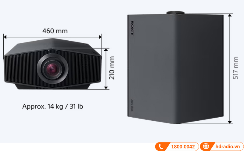 Máy chiếu 4K Sony VPL-XW6000