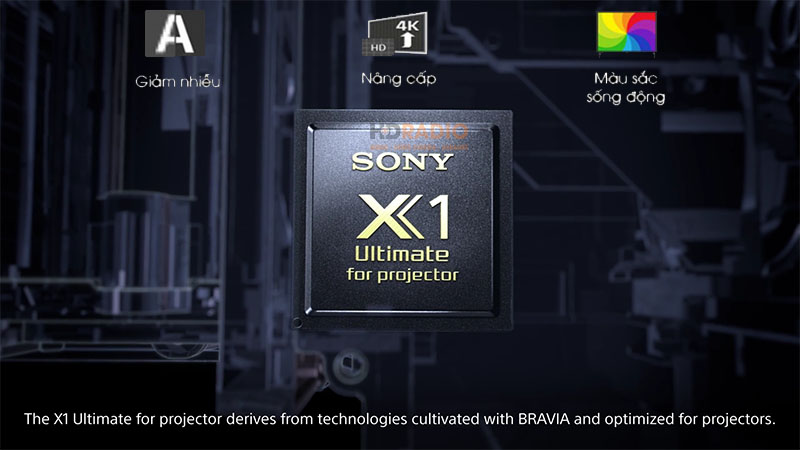 Máy chiếu 4K Sony VPL-XW7000ES sử dụng Bộ xử lý X1™ Ultimate hàng đầu dành cho máy chiếu